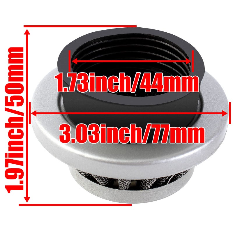 YOFMOO Filter 42mm 43mm 44mm Adapter Velocity Stack for 33cc 43cc 47cc 49cc 50cc 52cc Minimoto 2-stroke Dirt Mini Pocket Bike Kids ATV Go Kart Big Foot Goped Blad Gas Powered Scooter X1 X2 X3 X6 - Image 2